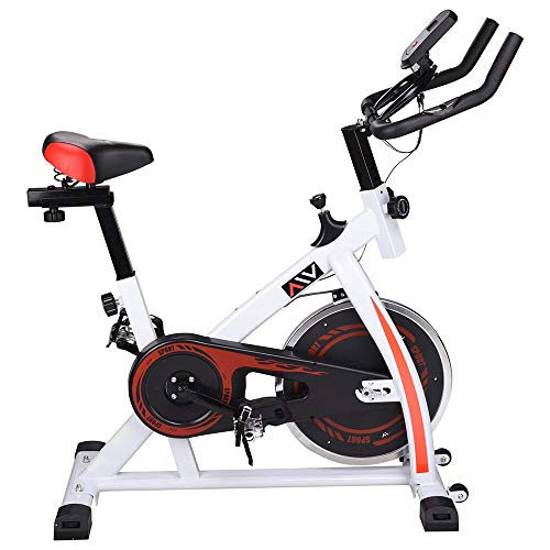 ReaseJoy Flywheel Spin Exercise Bike Indoor Aerobic Training Spining Bicycle Cycling Fitness Cardio Workout Machine