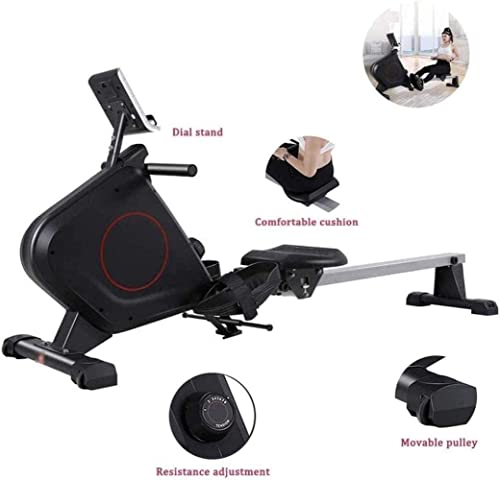 AMZOPDGS Foldable Rowing Machines, Adjustable Resistance, 265LB Weight Capacity/Comfortable Seat Cushion
