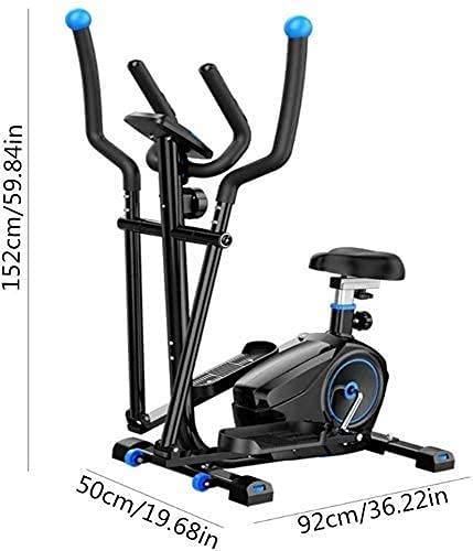 Eight Speed Adjustment of Magnetic Control Resistance,Home Mute Magnetron Cross Trainer,Elliptical Machine,for Men and Women RunningMachine,3 in 1 Cardio Fitness Workout Machine