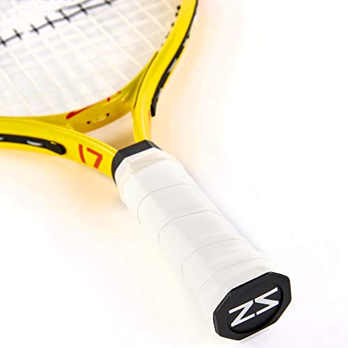 ZSIG Children's Mini Tennis Racket - 17 inch, Yellow/White