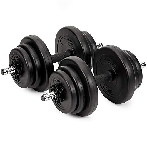 20kg Dumbbells Set For Men Women - Adjustable Free Hand Weights Dumbbell Excellent for Weight Lifting Body Building Home Gym Training Equipment Barbell Bench Press Exercise