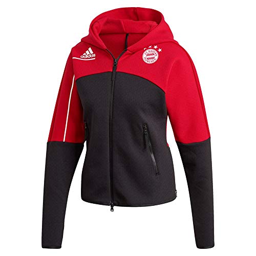 adidas Women's FC Bayern Zne Anthem Football Jacket, womens, GN5917, Fcbtru/Black, XXS
