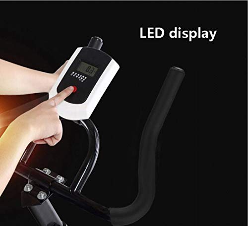 Home Exercise Bike, Resistance Cardio Workout Seat Height Maximum load capacity 200kg Aluminum alloy kettle with electronic watch and mobile phone holder