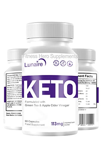 Lunaire Keto - Ketogenic Weight Loss Support for Men & Women - 1 Month Supply - Fitness Hero Supplement