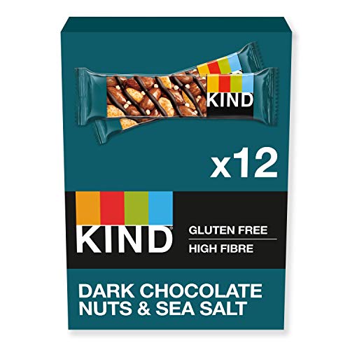 KIND® High Protein Bars, Healthy Gluten Free & Low Calorie Snacks, Double Dark Chocolate, 12 Bars & Bars & Low Calorie Snack Bars, Dark Chocolate Nuts & Sea Salt, 12 Bars (Packaging May Vary)