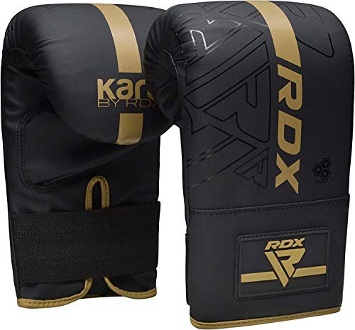 RDX Bag Gloves for Heavy Punching Training, Maya Hide Leather KARA Punch Mitts for Sparring, Boxing, MMA, Muay Thai, Kickboxing, Focus Pads and Double End Speed Ball Workout