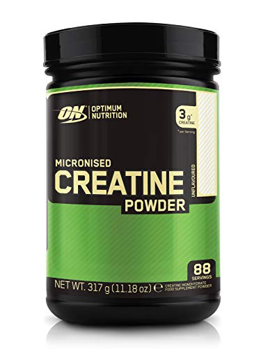 Optimum Nutrition Micronised Creatine Powder, Unflavoured Monohydrate Powder for Muscle Growth, 88 Servings, 317 g