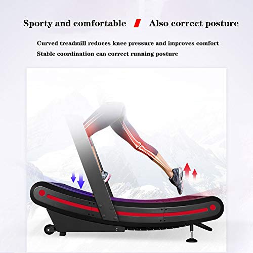 RLIRLI Gym Commercial Unpowered Treadmill Arc-shaped Mechanical Crawler Without Electricity, Personal Training Equipment Can Keep Home And Office Healthy