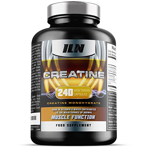 Creatine Capsules - 4,200mg per Serving x 40 Servings - Creatine Monohydrate Enhanced with ALA - Suitable for Men and Women (240 Capsules)