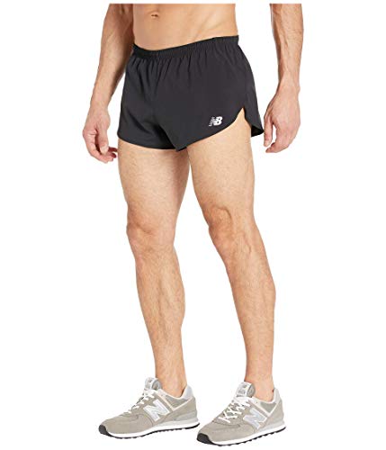 New Balance Men's Accelerate 3 Inch Running Short, Black, M