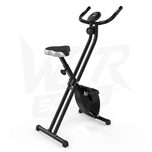 Folding Magnetic Exercise Bike X-Bike Fitness Cardio Workout Weight Loss Machine (Black)