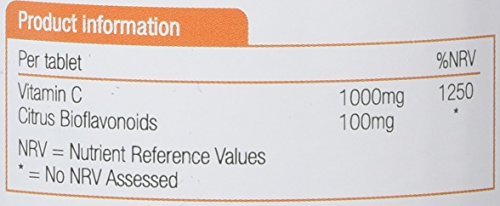 Natures Aid Vitamin C Time Release 1000 mg, Immune Support, 180 Tablets