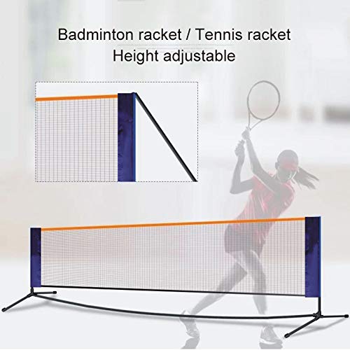 Ljings Portable Badminton Net,Volleyball Net & Tennis Net,Multiple Court Widths,Adjustable Hight And Width,Professional Sets,Perfect Backyard/Lawn Game,5.1m