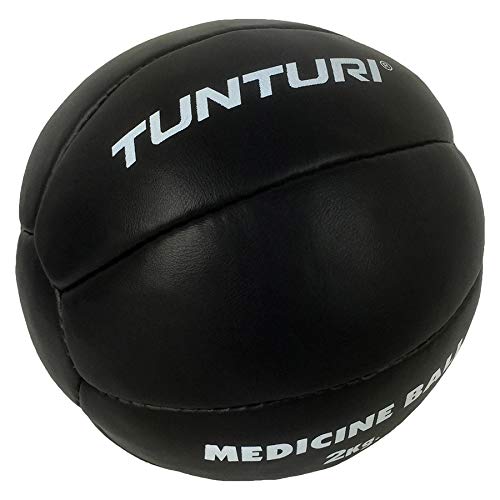 Tunturi Unisex's Functional Training Medicine Ball, Black, 1 kg