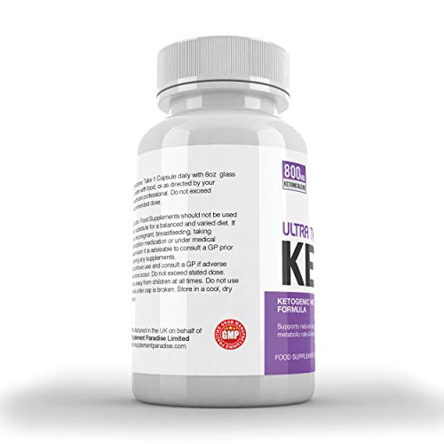 Ultra Thermo Keto (2 x 60 Capsules) KETOGENIC Weight Loss Formula - Keto Capsules for Men & Women - Burn Body Fat & Weight - Keto Diet - Raspberry Ketones Extract-SUPPLEMENT PARADISE