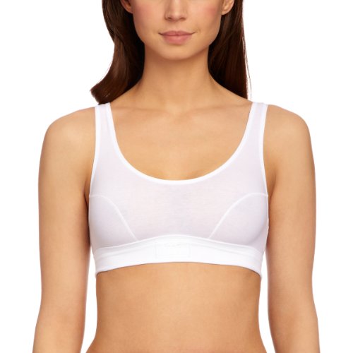 Sloggi Women Double Comfort Top Everyday Bra, White (White), 34 (Manufacturer Size: 40)