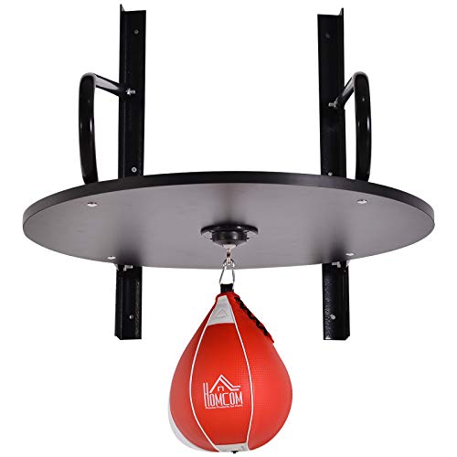 HOMCOM Wall-mounted Punching Ball Hanging Speedball Platform Set Frame Stand Boxing Sports - Gym Store | Gym Equipment | Home Gym Equipment | Gym Clothing