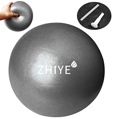 ZHIYE Mini Pilates Ball Yoga Small Exercise Ball Core Fitness Bender, Yoga, Stability, Barre, Training Physical Therapy Anti-Slip Swiss Ball Gym Home