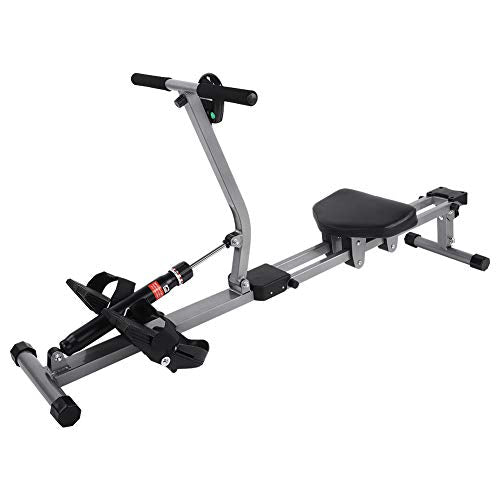Les-Theresa Steel Rowing Machine Cardio Rower Workout Body Training Home Gym Fitness Accessory - Gym Store