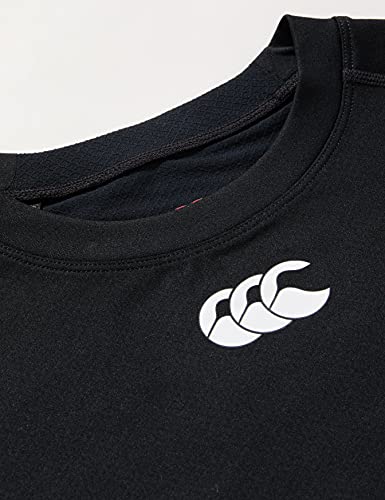 Canterbury CCC Thermoreg Long Sleeve Top, Men's Compression Shirt, Base Layer Top With Heat Retention & Thermal Regulation, Black, Men's Large