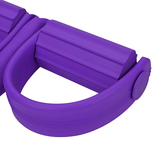 Sit-Up Pull Rope 4 Tube Foot Pedal Exerciser Resistance Band Tummy