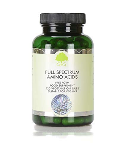 G&G Vitamins Full Spectrum Amino Acid Capsules - Vegan Free Form, BCAA - 120 Capsules