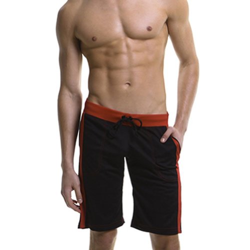 AWEIDS Men's Soft Breathable Running Sports Loose Shorts Pants Jogging Shorts (S(fits UK XS), Black)