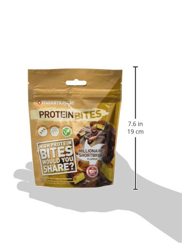 Maximuscle Protein Bites Millionaire Shortbread Flavour, 110 g (Pack of 6)