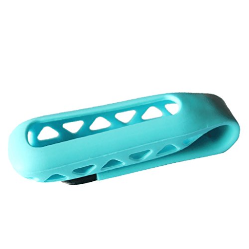 Silicone Replacement Clip Belt Holder Skin Case Cover for Fitbit One Activity Tracker - Sky Blue - Gym Store