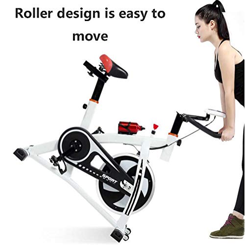 Home Exercise Bike, Resistance Cardio Workout Seat Height Maximum load capacity 200kg Aluminum alloy kettle with electronic watch and mobile phone holder