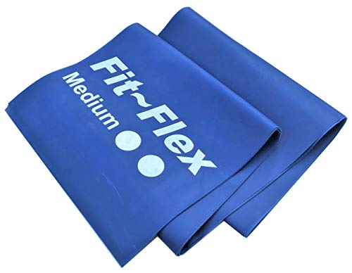 Fit-Flex Resistance Exercise Band - 2m Length - 3 Flex Options – Pilates, Yoga, Rehab, Stretching, Strength Training