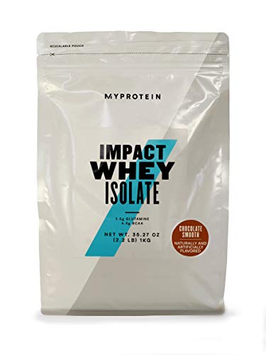 Myprotein Impact Whey Protein Powder. Muscle Building Supplements for Everyday Workout with Essential Amino Acid and Glutamine. Vegetarian, Low Fat and Carb Content - Chocolate Smooth, 1kg