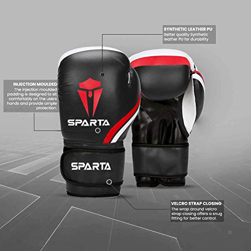 Boxing Gloves for Training, Muay Thai, Sparring, Kickboxing, Fighting, Focus Pads, Punch Bag Mitts, Martial Arts, Workout Gloves, | 6oz, 8oz, 10oz, 12oz, 14oz, 16oz | Men & Women (Black, 12oz) - Gym Store | Gym Equipment | Home Gym Equipment | Gym Clothing