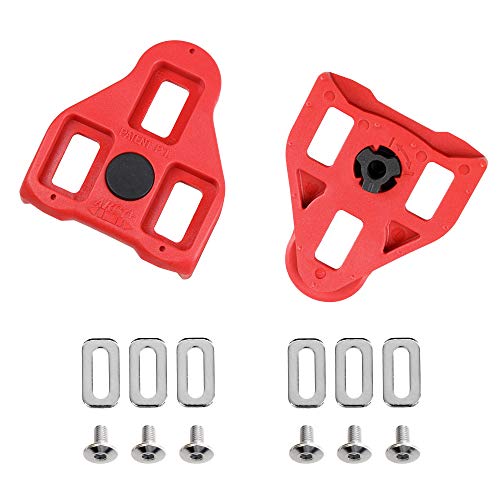 CyclingDeal Bike Cleats Compatible with Peloton Look Delta (9 Degree) - Indoor Cycling & Road Bike Bicycle Cleat Set - Compatible with Peloton Indoor Exercise Bikes Pedals & Shoes