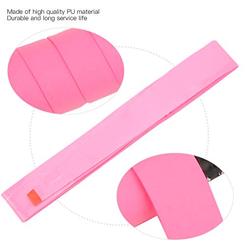 Keenso 4PCS Racket Grip,Badminton Tennis Over Grip Tape,Breathable Holes,Sweat Absorbing,Anti Slip,Replacement PU Racquet Grip(Pink)