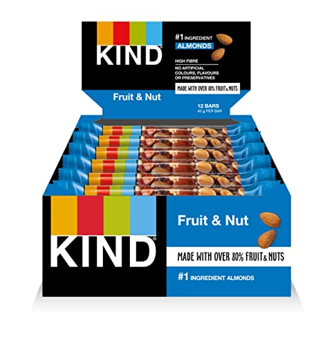 KIND Bars, Healthy Gluten Free & Low Calorie Snack Bars, Fruit & Nut, 12 Bars
