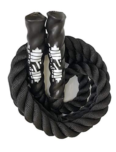 Zero Point Jump Rope Zero.One% Heavy Jump Rope, Weighted Battle Skipping Rope, 25mm Strength ...