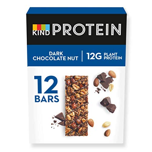 KIND High Protein Bars, Healthy Gluten Free & Low Calorie Snacks, Dark Chocolate Nut, 12 Bars