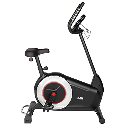 JLL JF600 PRO Upright Exercise Bike For Home, Adjustable Electro Magnetic Exercise Bike, 6KG Flywheel Gym Bike, Tablet Holder, iConsole+ App Compatible, Heart Rate Sensor, 12 Months Warranty