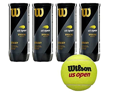 Wilson US Open Tennis Balls Pack 12 - Gym Store
