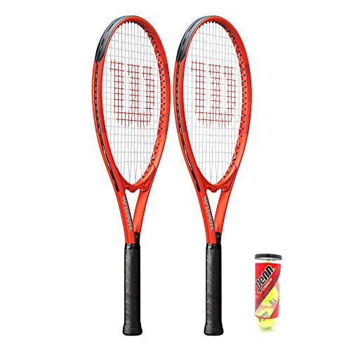 Wilson 2 x Pro Staff Precision XL Tennis Rackets + 3 Tennis Balls