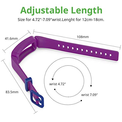 Aveegel Compatible with Fitbit Ace 2 Strap for Kids 6+, Soft Silicone Waterproof Bracelet Accessories, Sport Bands Colorful Wristbands for Fitbit Inspire HR & Ace 2 Boys Girls