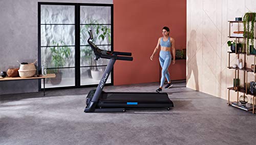 JTX Sprint-7, High Performance Treadmill, 20kph, Zwift Compatible, 2.5hp Motor, Foldable, 12% Incline, 130 kg User Capacity, Large Shock Absorbing Running Deck, 3 Year In-home Warranty