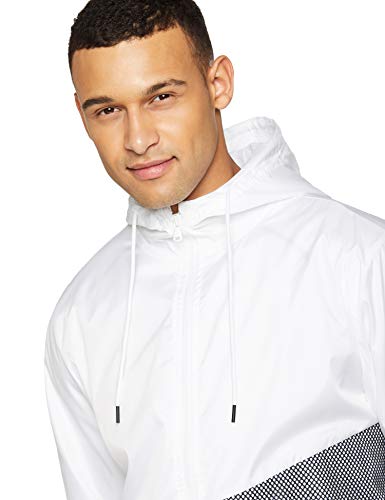 Under Armour Men's Unstoppable Windbreaker Warm-up Top, White/Black/Black (101), X-Large