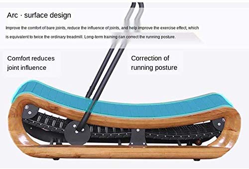 GWZZ Wooden Non-powered Treadmill Arc Gym Fitness Equipment,Solid wood