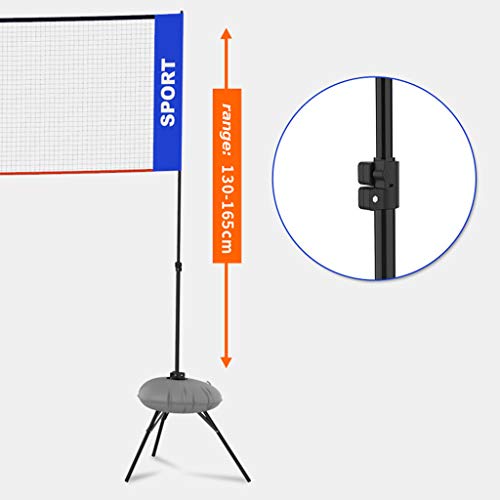 Adjustable Badminton Set with Net, Portable Foldable Tennis Net Easy Set Up, Indoor Outdoor Teenagers Volleyball Net with Heavy Stand,3.1m