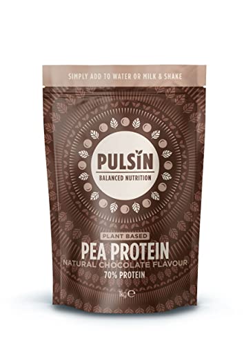 Pulsin - Chocolate Vegan Pea Protein Powder - 1kg - Gluten Free, Plant Based, Palm Oil Free & Dairy Free Protein - Sports Nutrition