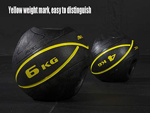 Medicine Ball Binaural Rubber Kettlebell Gravity Ball, Male And Female Cross Training Core Training Fitness Ball, Non-slip And Wear-resistant (Size : 7kg/15.4lbs)