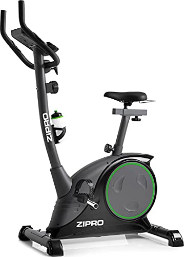 Zipro Nitro Adult Magnetic Fitness Bike Exercise Bike up to 150 kg, Black, One Size,standard size