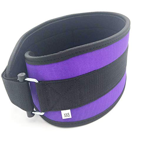 2Fit weightlifting belt for Men Neoprene Belt Back Support Fitness Strength Training Workout Exercise Back Pain Relief Gym Squad Pro Belts unisexºº (PURPLE, XXS)